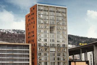 Treet building, Bergen, Noorwegen