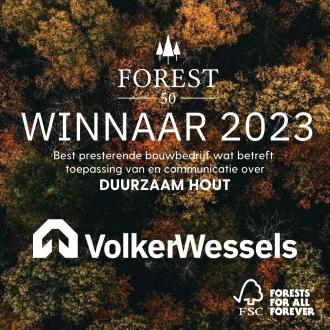 VolkerWessels Winnaar  FSC Forest50 2023